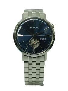 BULOVA◆ブローバ/自動巻腕時計/アナログ/ステンレス/ネイビー/シルバー/ステンレス/96A277