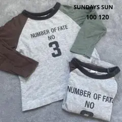 SUNDAYS SUN ロンT オソロ 100 120