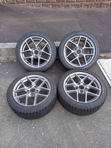 TAS BORBET type Y タイヤホイールセット 17x7.5J +43 120 5H 225/45R17 BMW1シリーズなどに 引き取りのみ