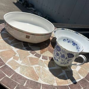 ジバンシー 食器 陶器 セット フランス PARIS GIVENCHY カップ JAPAN 洋食器 ブランド 皿 器　1円