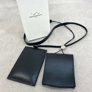 美品 UNKNOWN PRODUCTS アンノウン プロダクツ UPRJS010 TAMOTO OTOSHI Card&CoinCase カード コイン ケース 牛革 レザー メンズ ブラック