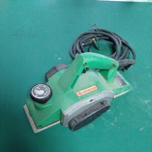 HITACHI P35 日立工機 電気カンナ 100V 1989年製★ジャンク品（検索用 大工道具 電動工具 マキタ 電動かんな ）