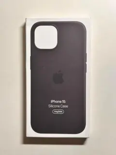 【新品・箱なし】純正 iPhone 15 シリコンケース・ブラック③