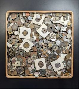 W06131 古美術 古銭 硬貨 硬幣 貨幣 穴銭 日本 コイン 大量まとめ 約4.12kg アンティーク