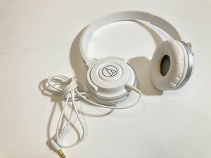 オーディオテクニカ ヘッドホン ATH-S100 ホワイト ヘッドフォン 現状品