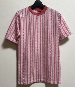 美品 50~60s CAMPUS Tシャツ S 幾何学 雪柄 ツートン サマーニット カットソー 50s 60s ヴィンテージ ロカビリー PENNEYS SEARS TOWNCRAFT