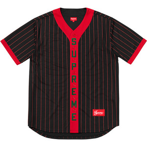 希少★新品本物【赤★M】★Vertical Baseball Jersey バーティカル ベースボールジャージ 正規店購入 シュプリーム 入手困難 Supreme 18A/W