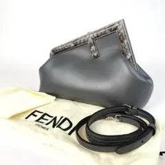 美品 フェンディ FENDI ファーストスモール 8BP129 パイソン