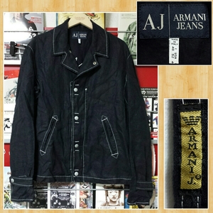 ARMANI JEANS アルマーニ リネンジャケット ジョルジオアルマーニ イタリア製