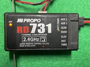 JR　日本遠隔制御 　RD731　+　EA131　 受信機+リモート受信機 セット 2.4GHz DSMJ 7chレシーバー 中古品