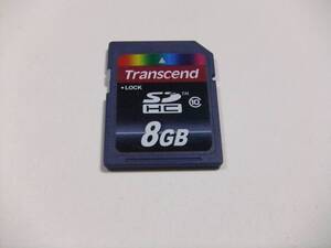 SDHCカード 8GB CLASS10 フォーマット済み 1枚 transcend