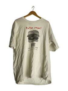 GILDAN◆bite me!/バーガーTee/THE DINNER/00s/Tシャツ/XL/コットン/WHT//