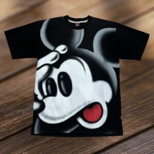 ★ 90s Disney MICKEY UNLIMITED ミッキー マウス Tシャツ ディズニー キャラクター 映画 バンドT バンT ヴィンテージ 90年代 ブラック ★