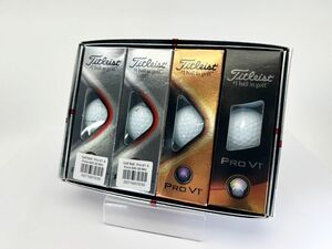 1円スタート★未使用品　タイトリスト proV1x 　proV1　計4スリーブ　12個★