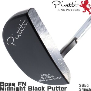 1円★Piretti ピレッティ パター ボーサ FN ミッドナイトブラック 365g/34インチ★Bosa FN Midnight Black★