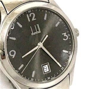 DANHILL ダンヒル 腕時計 BB16574 メンズ 8003 クォーツ 美品！ 動作確認済み シルバー グレーブラウン