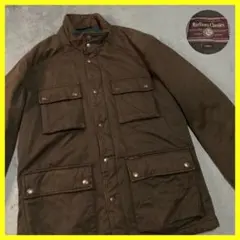 モーターサイクルジャケット MotorcycleJacket ミリタリー 茶 L