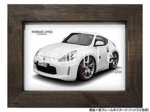 ★カーイラスト052 選べる12タイプ【日産 370Z A】Z34 フェアレディZ 送料安