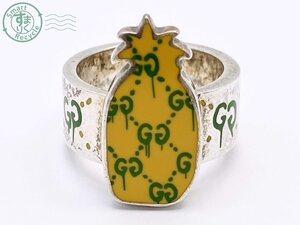 AK0604971　★ 1円～！ GUCCI グッチ ゴースト パイナップル Ag925 リング 指輪 約13号 重量約13.9ｇ シルバー アクセサリー ジュエリー