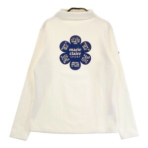 marie claire sport マリクレール スポール モックネック 起毛 Tシャツ ホワイト系 M [240101256241] ゴルフウェア レディース