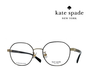 【Kate spade】 ケイトスペード　メガネフレーム　KINDRA/FJ　RHL　ブラック・ライトゴールド　国内正規品