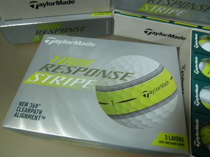 ◆2022年/新品！日本正規品【TaylorMade】New ツアーレスポンス ストライプ！テーラーメイド New TOUR RESPONSE STRIPE/ホワイト/1ダース