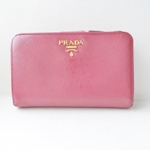 プラダ PRADA 2つ折り財布 1M1225 - レザー ピンク 財布