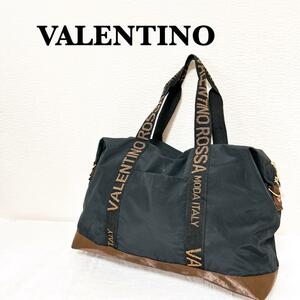 美品VALENTINO ROSSAバレンチノセミショルダーバッグトートバッグ黒