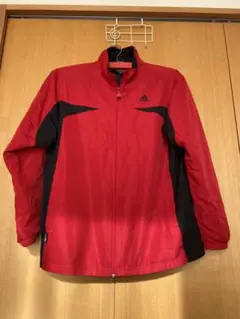 adidas 赤黒 ジャケット値下げ〜