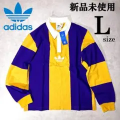 新品 Lsize アディダスオリジナルス 長袖 ラグビー Tシャツ