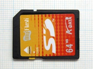 ★ADATA ＳＤメモリーカード ６４ＭＢ 中古★送料６３円～