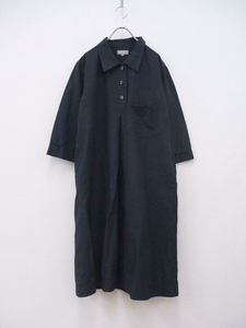 MARGARET HOWELL FINE PLAINWEAVE COTTON LINEN コットンリネン ワンピース 22SS 濃紺 マーガレットハウエル 2-0808S 199769