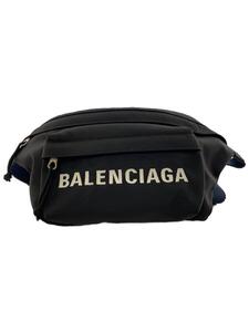 BALENCIAGA◆WHEEL BELT PACK/ウエストバッグ/-/BLK/無地/533009・1090・W・1669