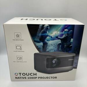 【美品/通電確認済み】TOUCH プロジェクター 1080PフルHD 4K対応 18000lm 5GWiFi＆Bluetooth/Y16731-W2