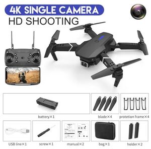 Kdbfa-Wi-FiとFPVカメラを備えたドローン,新しいe88 pro fpv,広角hd 4k,2023 p,高さ保持,折りたたみ式クワッドコプター,おもちゃ★新品です