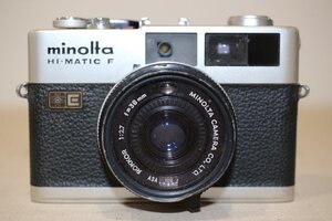 MINOLTA ミノルタ HI-MATIC F フィルムカメラ 破損部分有 動作未確認 6802