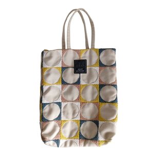 美品 mina perhonen ミナペルホネン toast bag pallo パロ トーストバッグ ハンドバッグ xa9531 ホワイト マルチカラー ◆