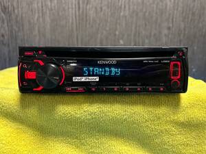 ☆KENWOOD ケンウッド CDデッキ U383/U383R 1DIN フロントUSB・AUX☆060908M