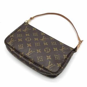 1円 美品 LOUIS VUITTON ルイヴィトン モノグラム ポシェットアクセソワール アクセサリーポーチ ハンドバッグ M51980