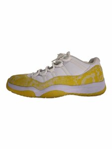 NIKE◆AIR JORDAN 11 RETRO LOW_エアジョーダン 11 レトロ ロー/28.5cm/YLW