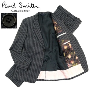 【S3362】【未使用品】【裏地花柄】Paul Smith COLLECTION ポールスミスコレクション スーツ テーラードジャケット パンツ ボトム サイズM