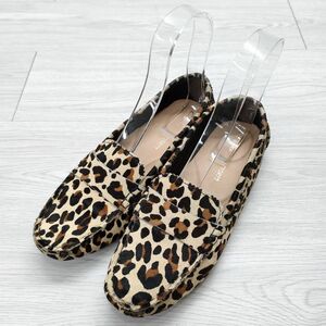 Clarks C MOCC LEOPARD ドライビングシューズ ヒョウ柄 サイズEU40 フラットシューズ ローファー ベージュ クラークス 3-1212G 228129