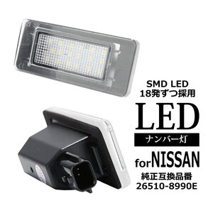 LED ライセンスランプ C27 セレナ ホワイト Ver2タイプ ナンバー灯 日産 互換品 26510-8990E RZ212