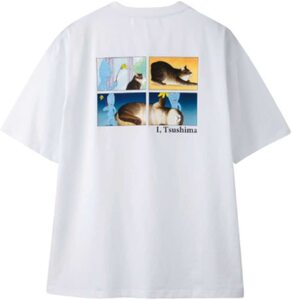 即決◆俺、つしま◆半袖Tシャツ【M】新品タグ付き　ホワイト　メンズ　おぷうのきょうだい　キジトラ　ねこ　猫　ネコ　小学館◆