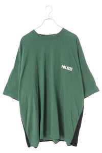 ヴェトモン Tシャツ UA65TR423G/POLIZEI/SECURITE DOUBLE T-SHIRT サイズ:XL ダブルロゴプリントTシャツ 中古 SB01