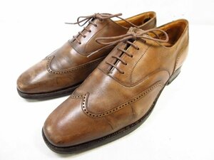 【クロケット&ジョーンズ CROCKETT&JONES】 CLIVEDEN クリーデン 内羽根 ドレスシューズ 靴 (メンズ) size7E ブラウン系 □30MZA6219□