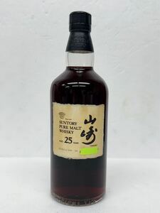 未開栓　サントリー　山崎25年　ピュアモルトウイスキー　SUNTORY PUREMALT WHISKY　700ml　43％