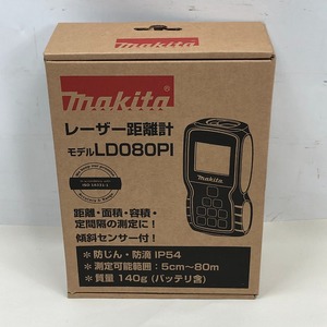 ◇◇ MAKITA マキタ 工具 レーザー機器 レーザー距離計 LD080PI ブルー 未使用に近い