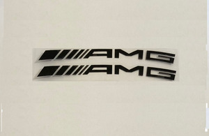 限定品　７．５ｃｍ×０．８ｃｍ　AMG 　耐熱シールR　黒系　　ブレーキキャリパー　　ドアミラー　ドアノブ　ガラス　その他外装