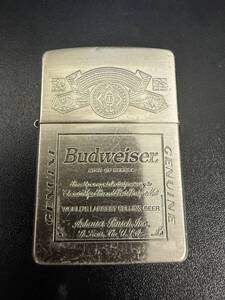 ZIPPO　ジッポーライター　シルバーカラー　Budweiser